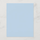 Beau blue  (solid color)  (Back)