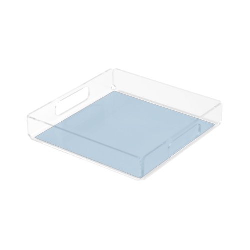 Beau blue  solid color  acrylic tray