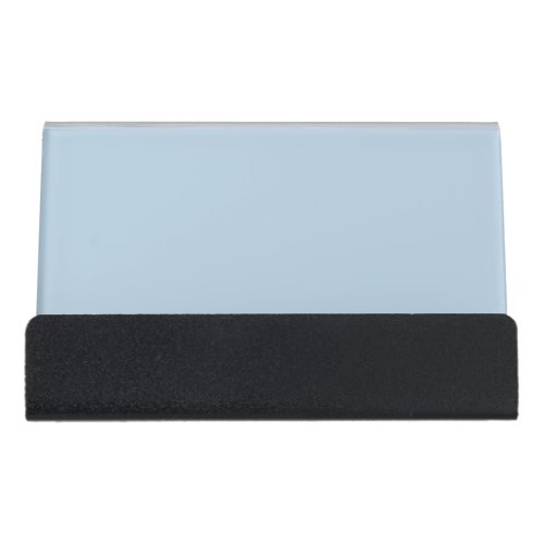 Beau blue  solid color  desk business card holder