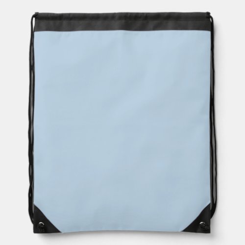 Beau blue  solid color  drawstring bag