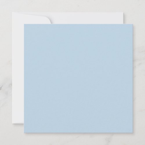 Beau blue  solid color  invitation