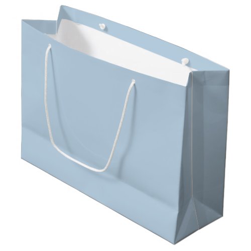 Beau blue  solid color  large gift bag