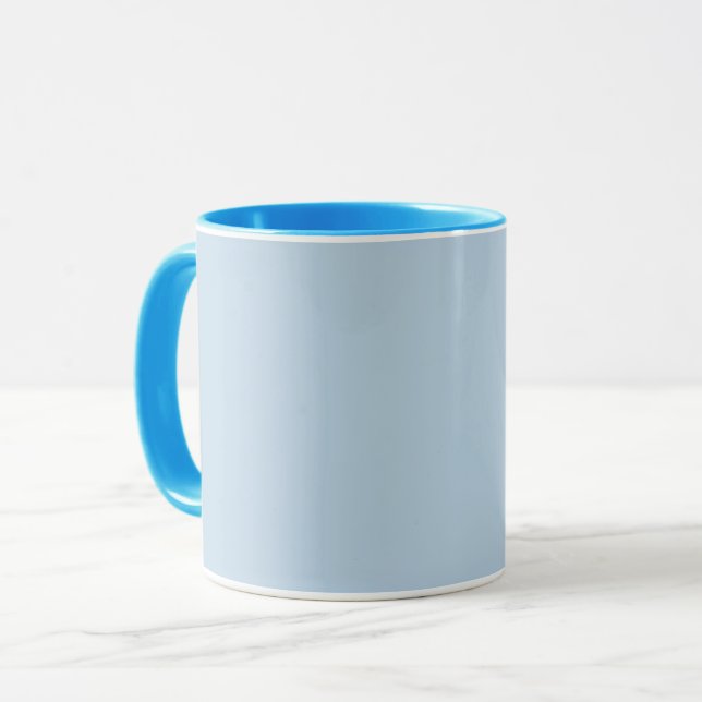 Beau blue  (solid color) mug (Front Left)