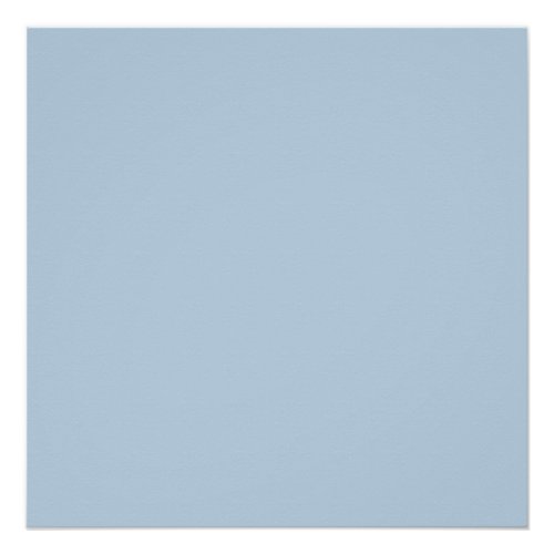 Beau blue  solid color  poster