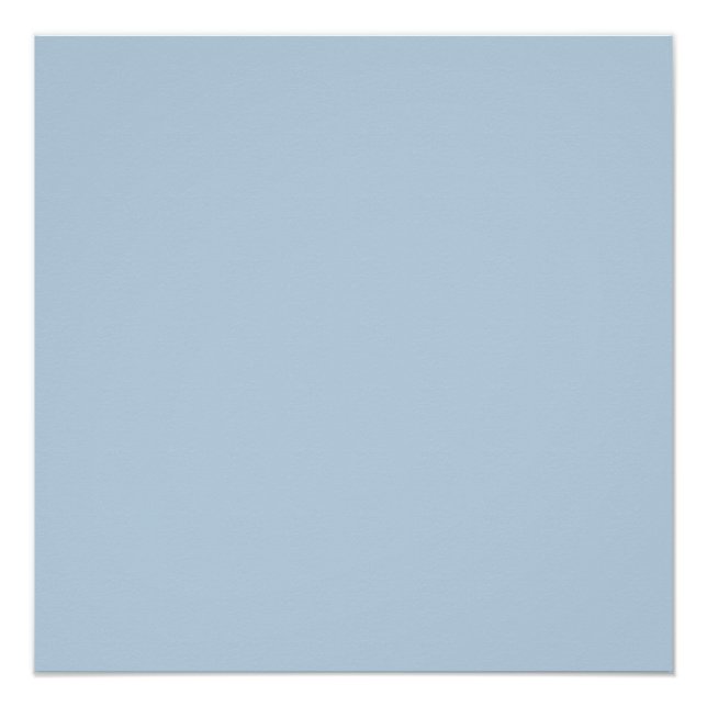 Beau blue  (solid color)  poster (Front)