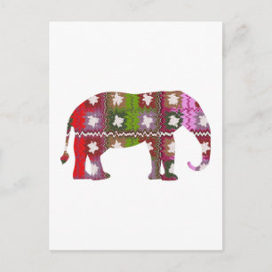 BEAU Elephant Postcard