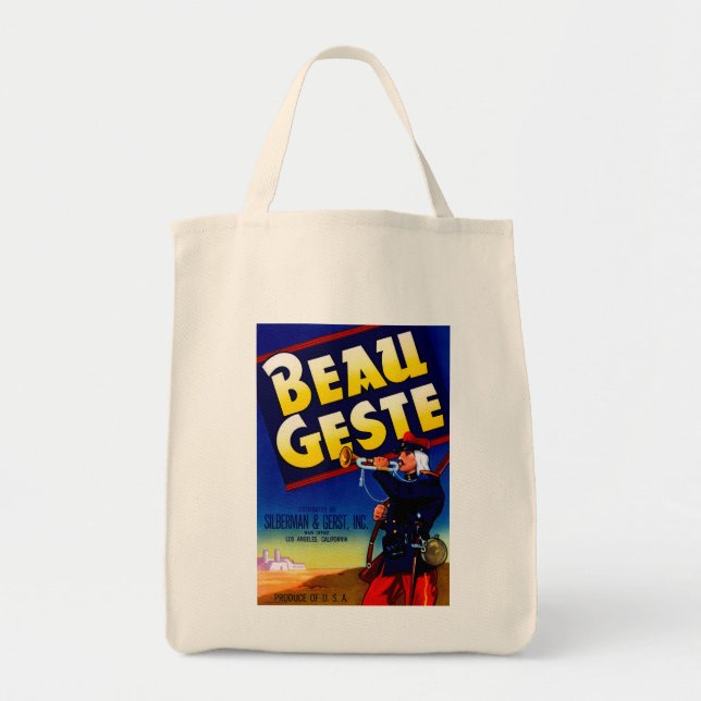 Beau Geste Label Tote Bag (Front)