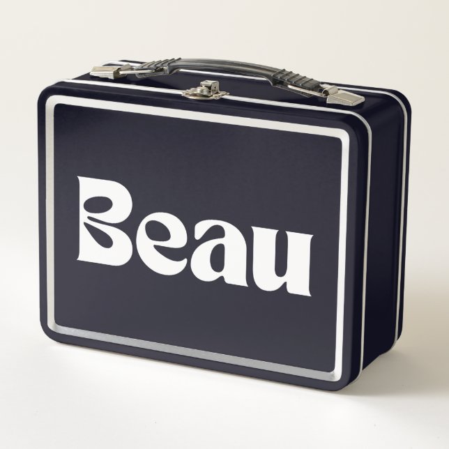 Beau  metal lunch box (Front)