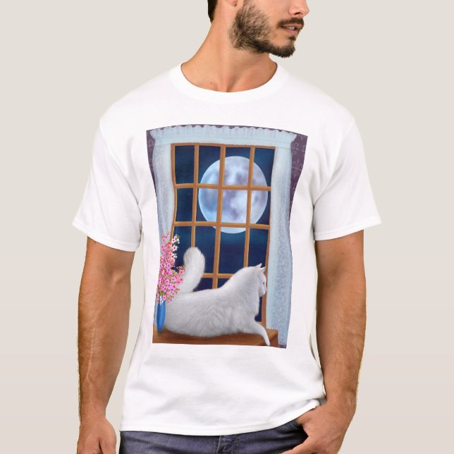 Beau the Moon Cat T-Shirt (Front)