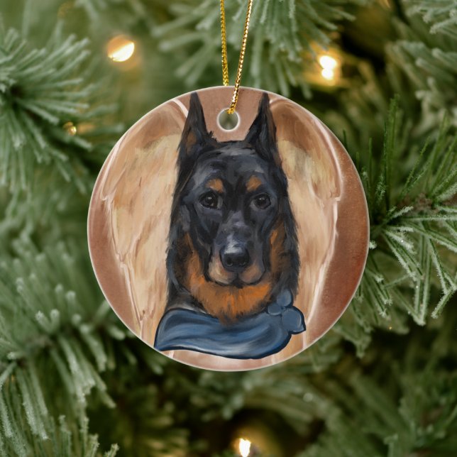 Beauceron Ceramic Ornament (Tree)