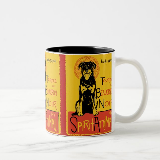 Beauceron Cute Dog Coffee Mug (Right)