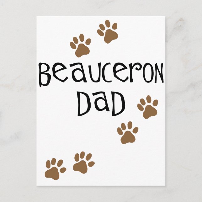 Beauceron Dad Postcard (Front)