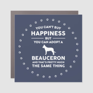 Beauceron Dog Breed Adoption Happiness Car Magnet