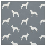 Beauceron Dog Breed Silhouettes Patterned Fabric