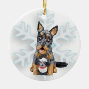 Beauceron Dog Christmas ornament