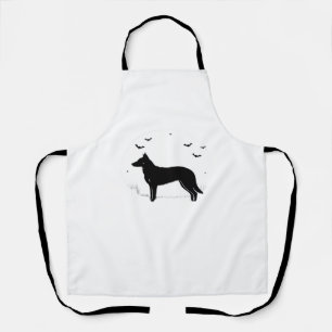 Beauceron Dog – Halloween Moon Silhouette Classic Apron
