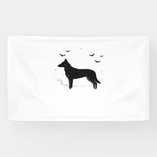 Beauceron Dog – Halloween Moon Silhouette Classic Banner