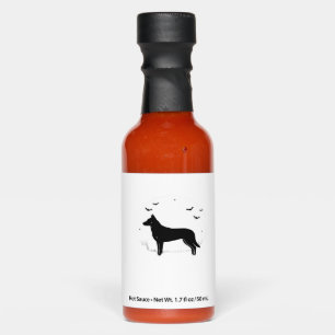 Beauceron Dog � Halloween Moon Silhouette Classic Hot Sauces
