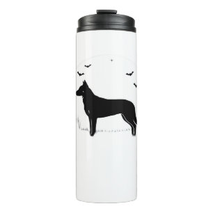 Beauceron Dog – Halloween Moon Silhouette Classic Thermal Tumbler