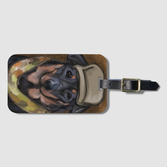Beauceron               luggage tag (Front Horizontal)