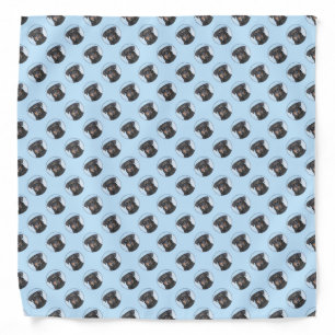 Beauceron Painting - Cute Original Dog Art Bandana