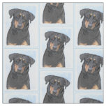 Beauceron Painting - Cute Original Dog Art Fabric