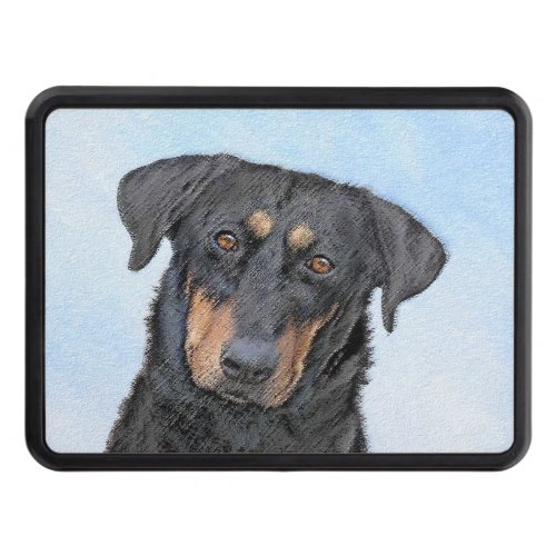 Beauceron Painting _ Cute Original Dog Art Hitch Cover