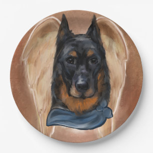 Beauceron Paper Plates