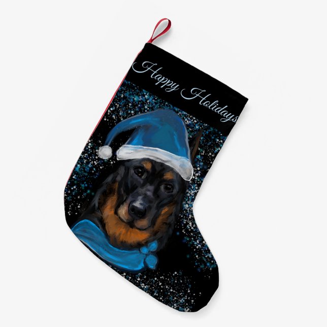 Beauceron                       small christmas stocking (Front (Hanging))