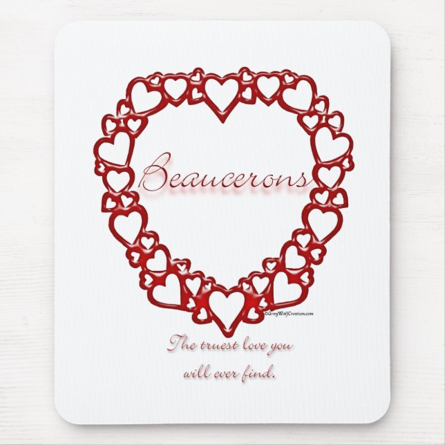 Beauceron True Love Mouse Pad (Front)
