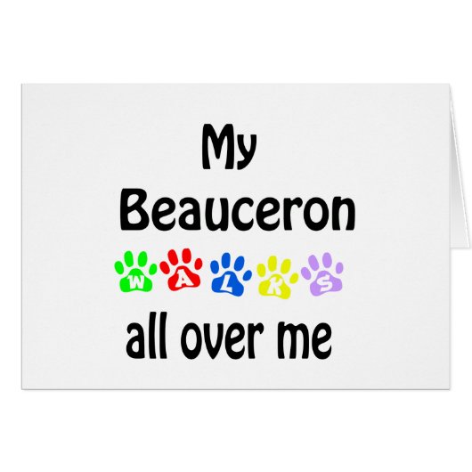 Beauceron Walks Design Cards (Front Horizontal)