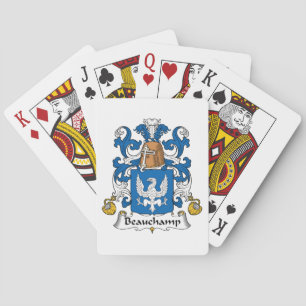 Beauchamp Family Crest Poker Cards