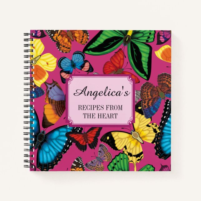 Beaucoup Butterflies! Recipe Notebook (Front)