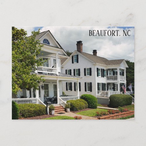 Beaufort North Carolina Historic Homes Travel Postcard