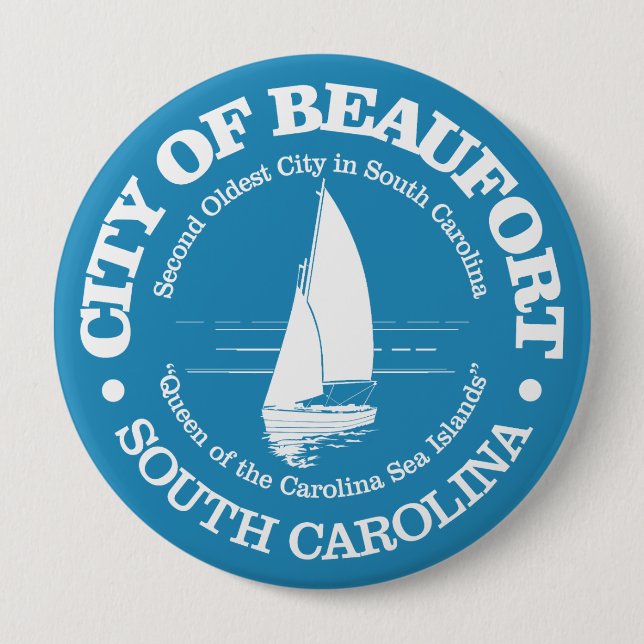 Beaufort SC (sailboat) Button (Front)