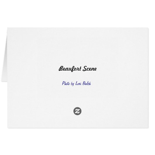 Beaufort Scene Cards (Back Horizontal)