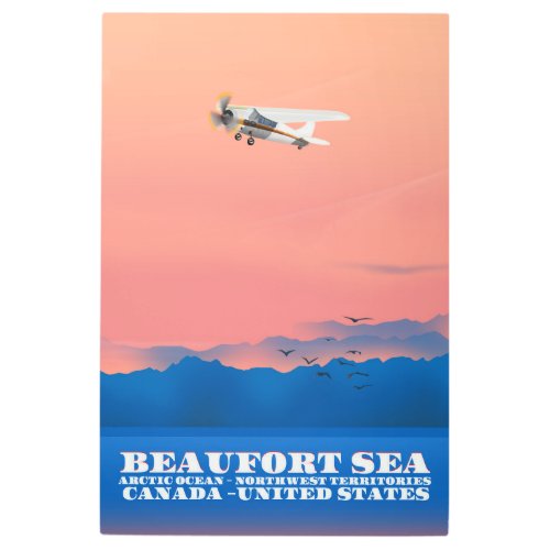 Beaufort Sea Canada USA travel poster