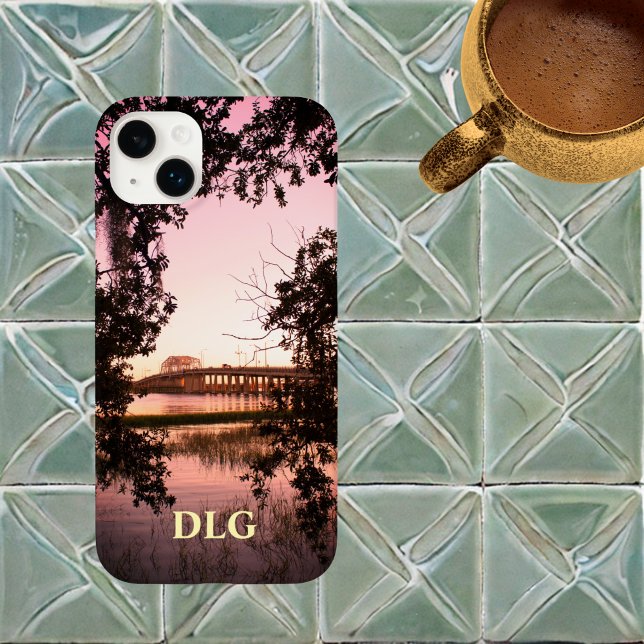 Beaufort Woods Memorial Bridge at Sunset Case-Mate iPhone Case (Creator Uploaded)