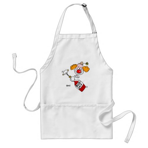 Beaujolais Wine Clown Cartoon Funny Tasting Party Adult Apron