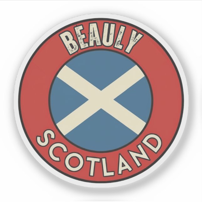 Beauly, Scotland Sticker (Front)