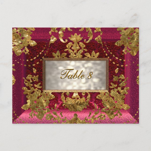 Beaumanoir Victorian Table Number Card (Front)