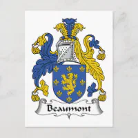 Beaumont Family Crest Postcard