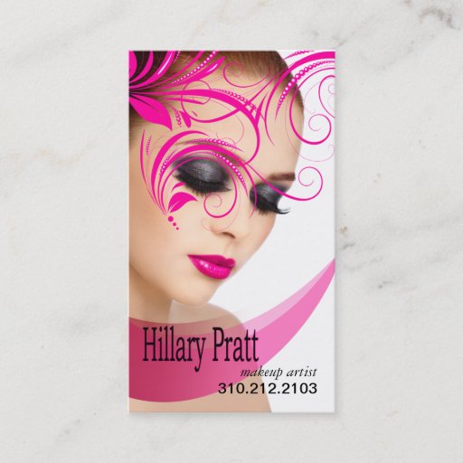 Customizable "Beaute Beauty" - Makeup Artist, Beauty Salon Business Cards