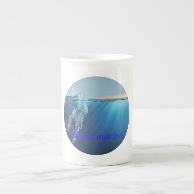 Beauté marine glacier- bone china mug (Front)