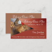Beauté Salon Day Spa Massage Therapy Aromatherapy Business Card (Front/Back)