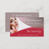 Beauté Salon Day Spa Massage Therapy Aromatherapy Business Card (Front/Back)
