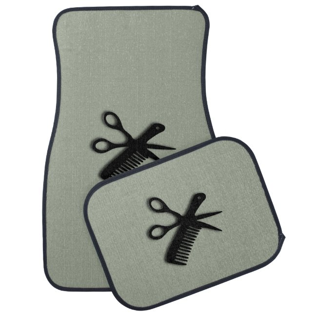 Beautician Barber Design Car Floor Mat (Set)