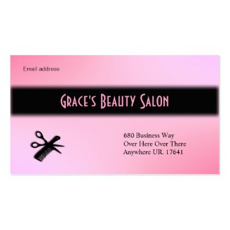 Beautician Business Card