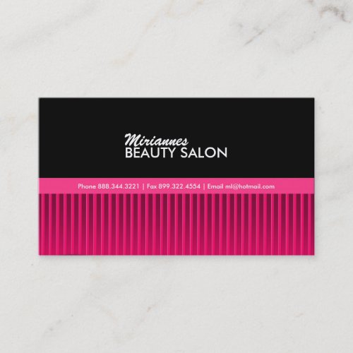 Beautician Business Card