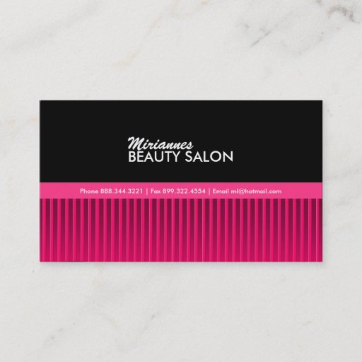 Customizable Beautician Business Card